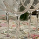 Crystal wine glasses (bud-shaped foot)