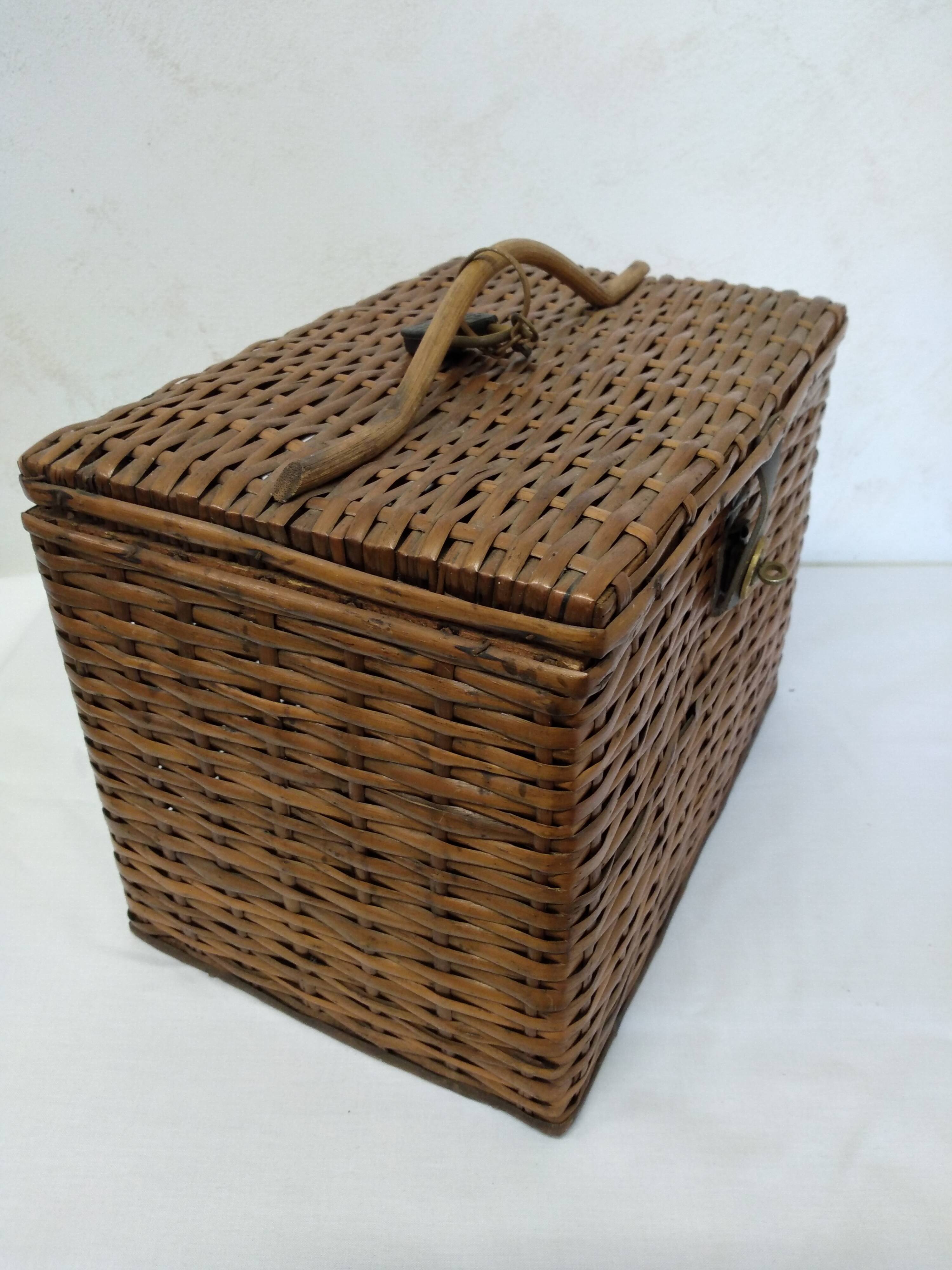 Vintage wicker box
