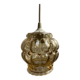 Portable pendant light in bubble glass