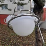 Chrome pendant light.