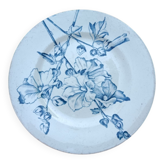 Hollyhocks plate