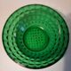 Green glass salad bowl