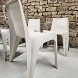 Set of 5 Helmut Bätzner chairs for Bofinger, Germany, 1960s.