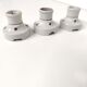 Set of 3 white porcelain sconces