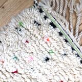 Berber carpet Beni Ouarain with colorful polka dots 1.38 x 1.03m