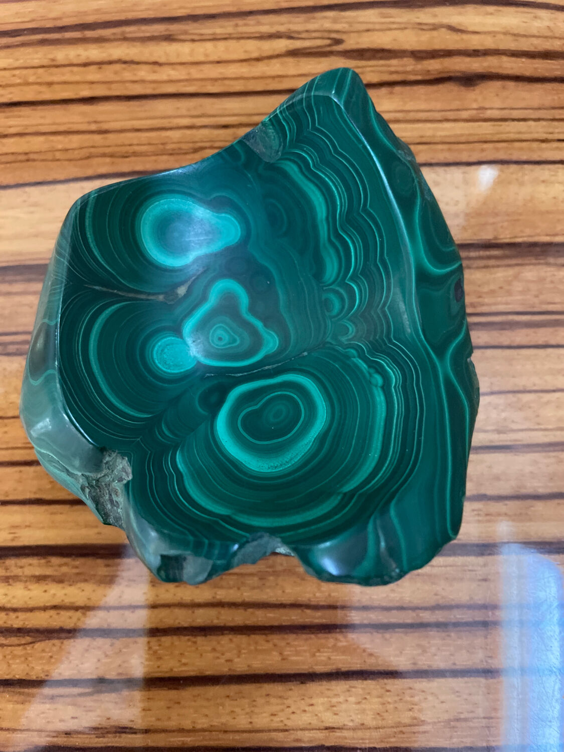 Cendrier bloc de malachite 310 gr
