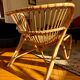 Fauteuil en rotin design danois
