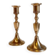 Pair of Scandinavian candle holders by scandia malm, Sweden