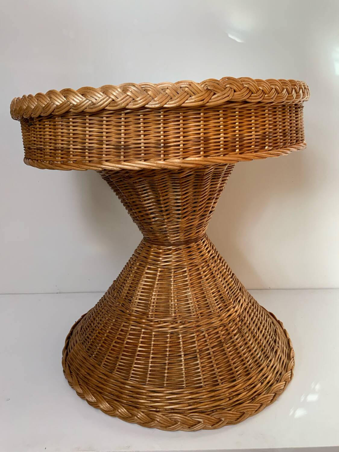 Wicker coffee table