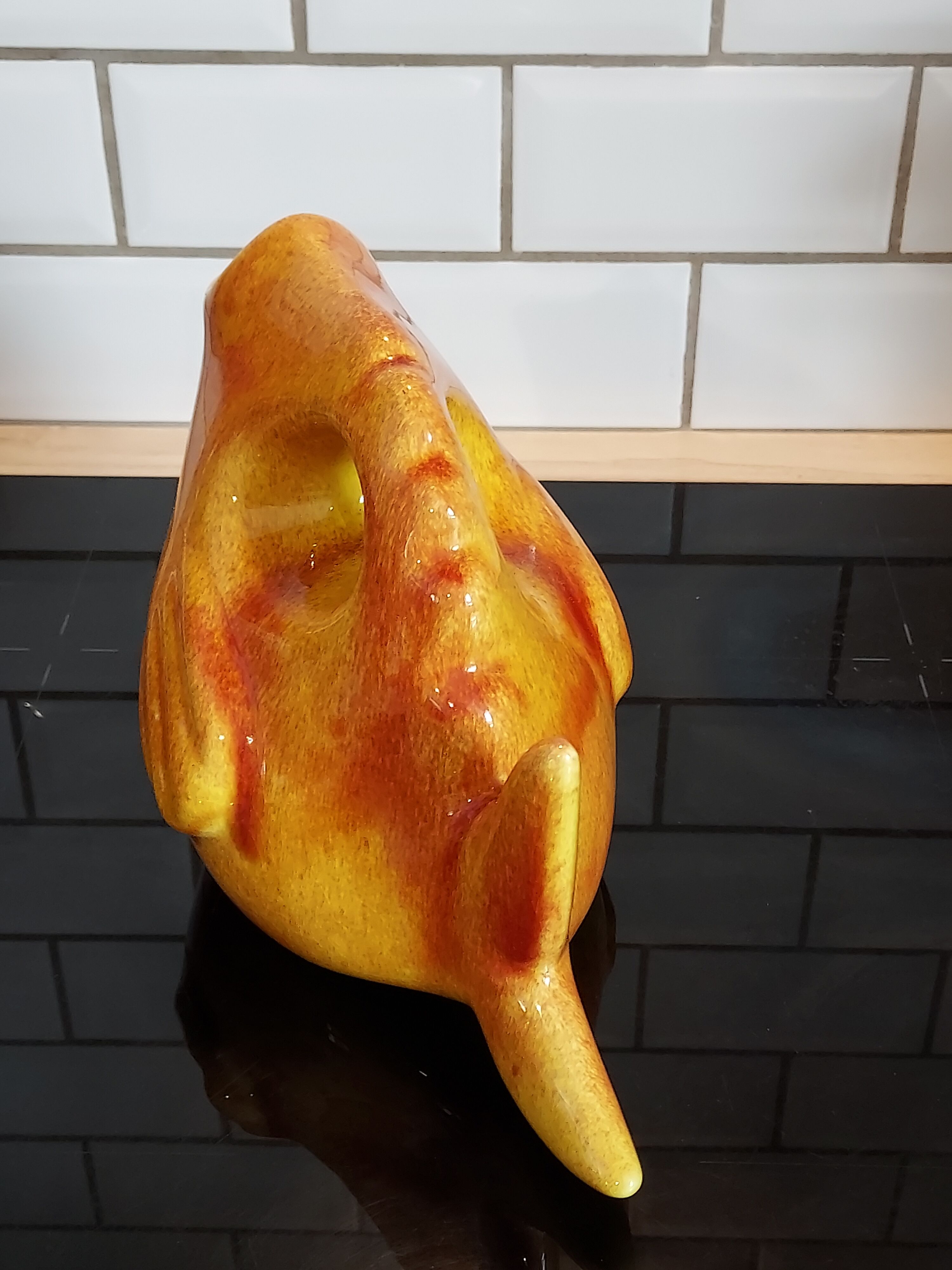 Ceramic fish pitcher