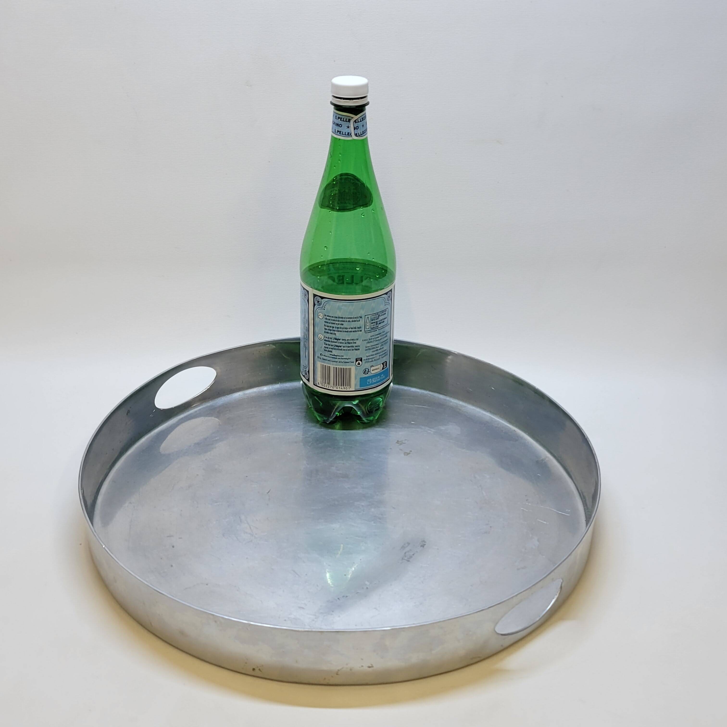 Large Vintage Aluminum Serving Tray