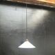 Opaline cone pendant light