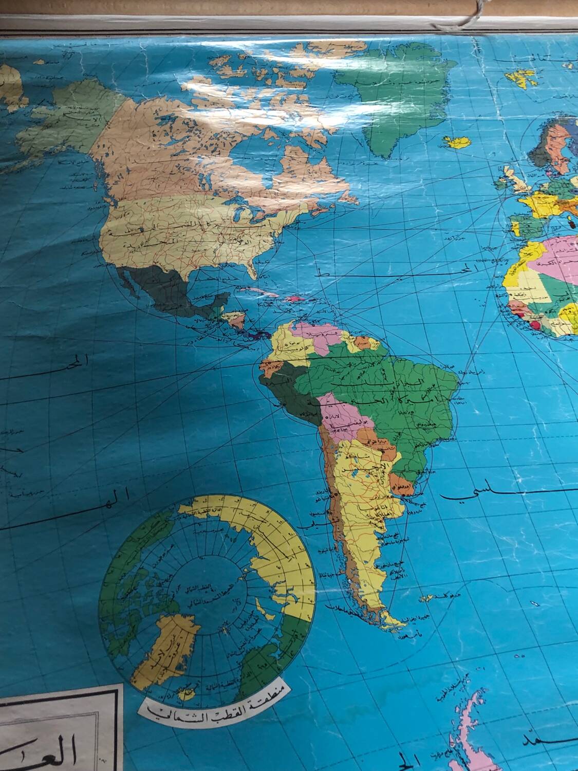 Carte monde de tunisie