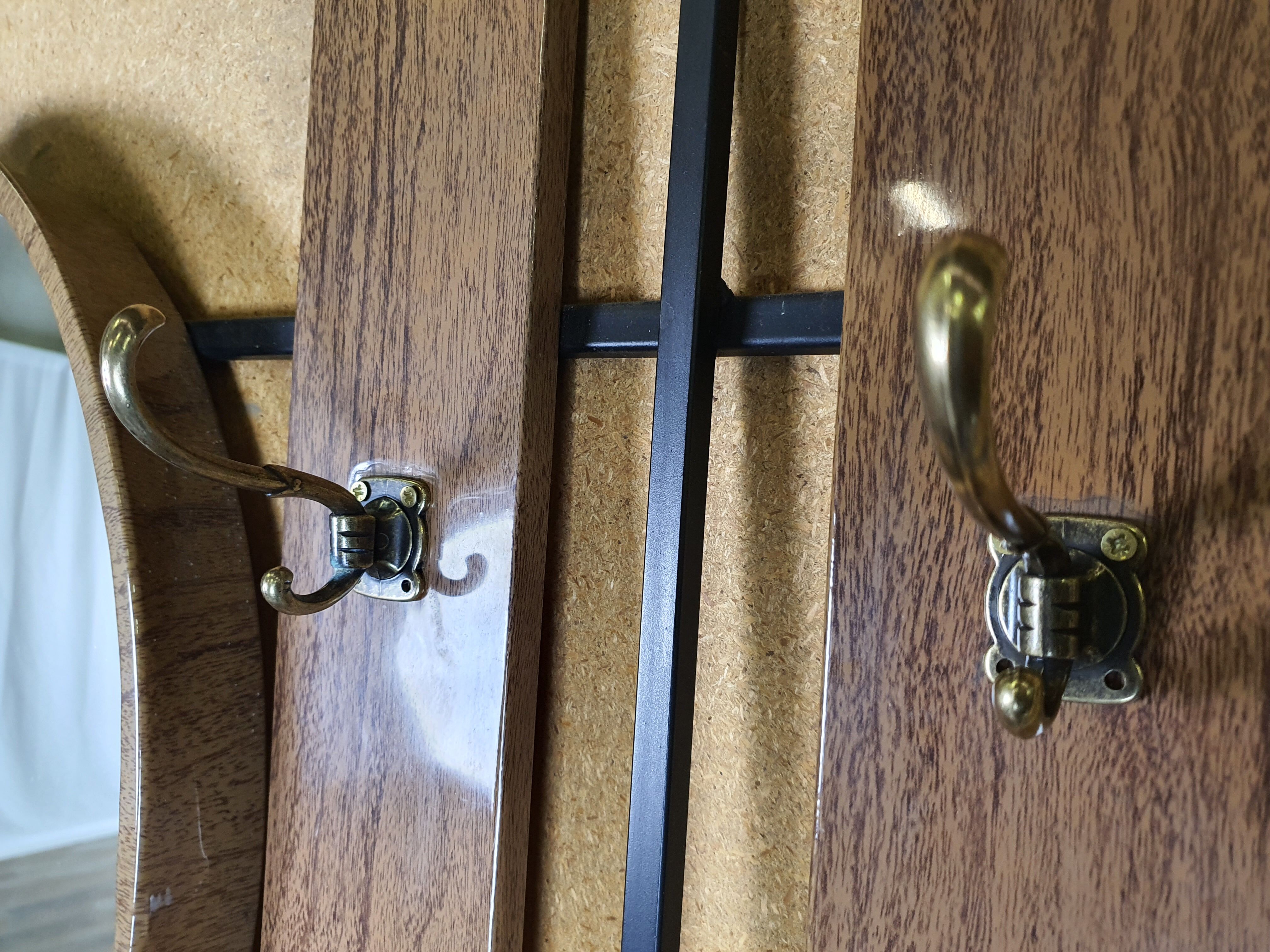 Wall coat hanger with mirror, 50s