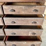 Cabinetmaker's workshop furniture with 12 drawers circa 30's/40's
