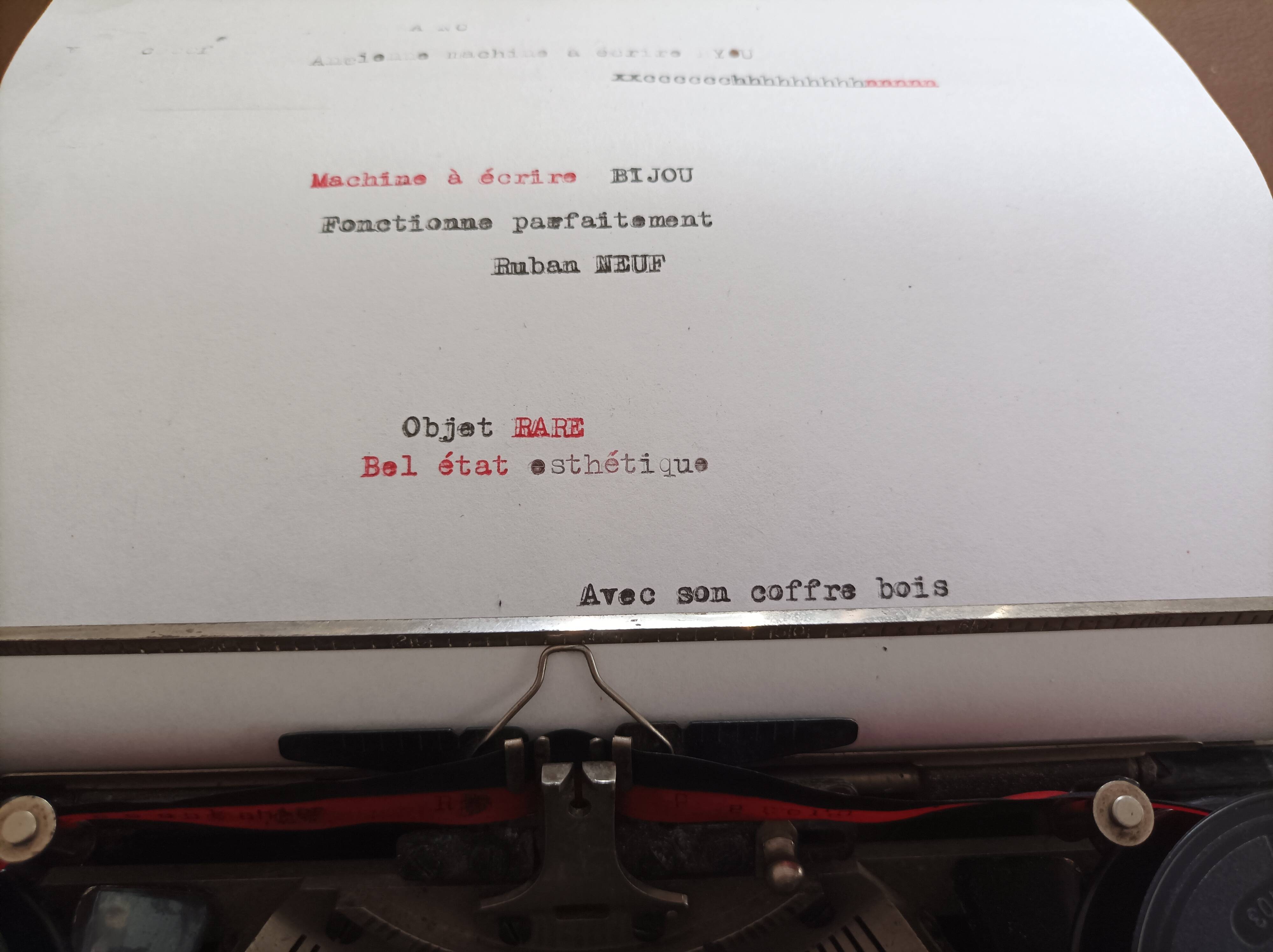 BIJOU Folding typewriter (Rare)