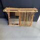 Wall-mounted bamboo coat rack