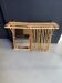 Wall-mounted bamboo coat rack