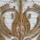 Peacock style rattan headboard