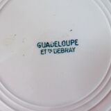 2 vintage dessert plates of St Amand model Guadeloupe