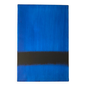 Tableau bleu abstrait