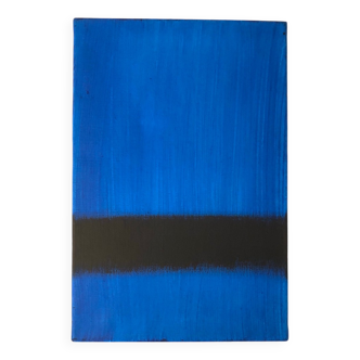 Abstract blue painting