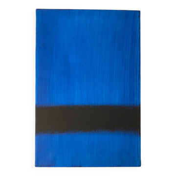 Abstract blue painting