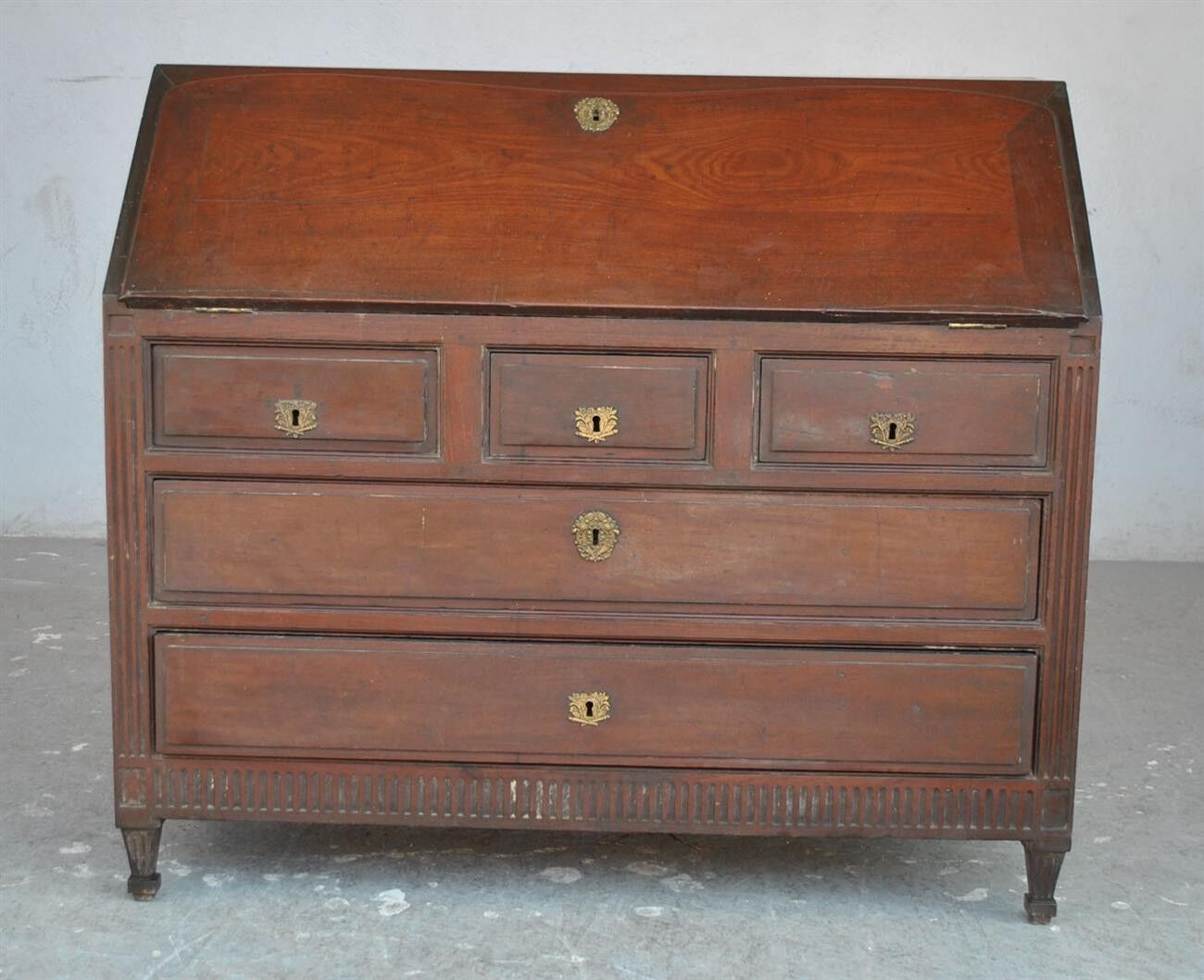 Secretary of slope of time style Directoire mahogany 18th