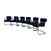 Ensemble de six chaises par Guido Faleschini i4 Mariani, Italie, années 70