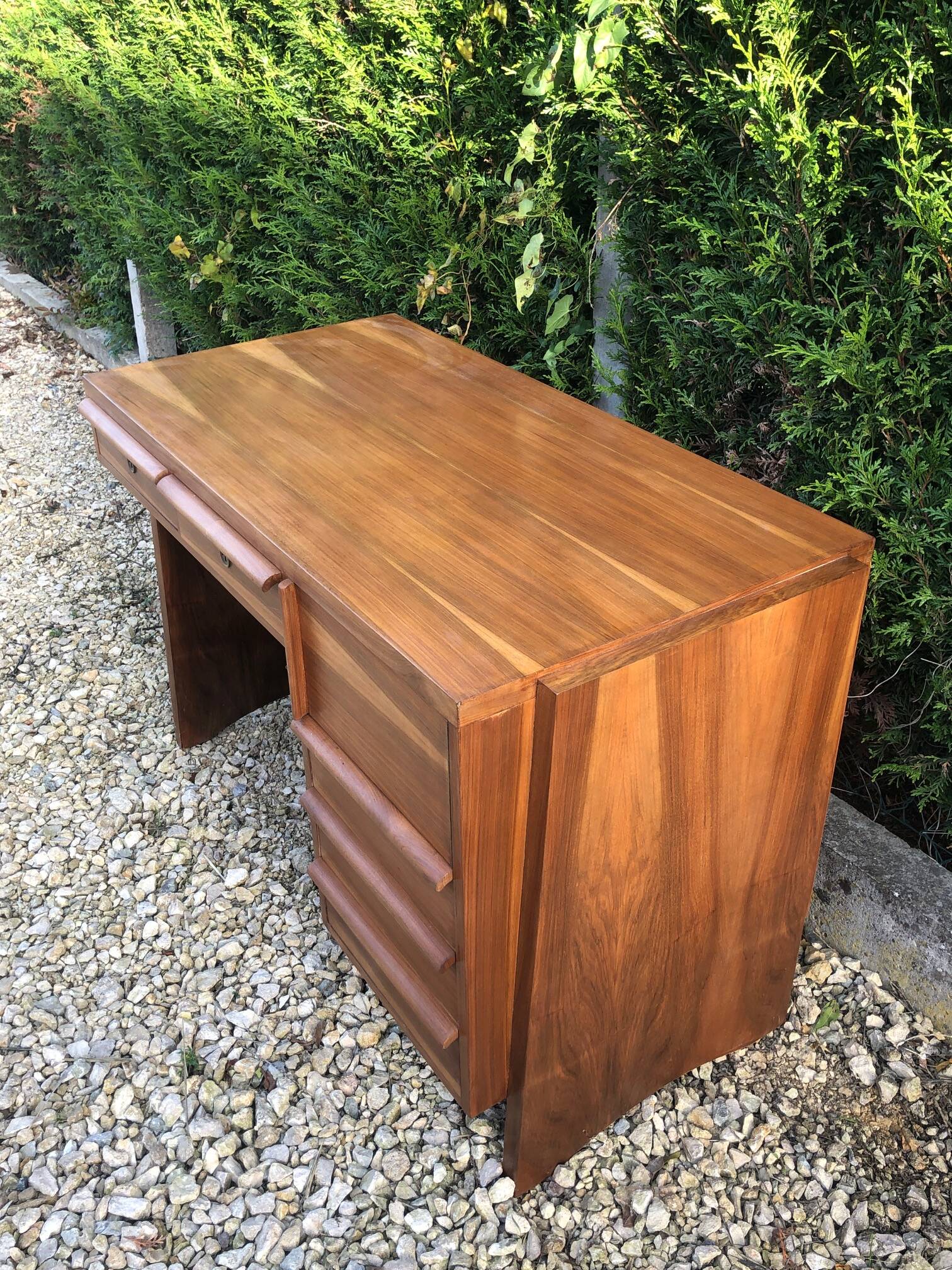 modernist teak desk