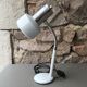 Lampe de bureau flexible blanche et inox