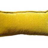 Mustard velvet rectangular cushion