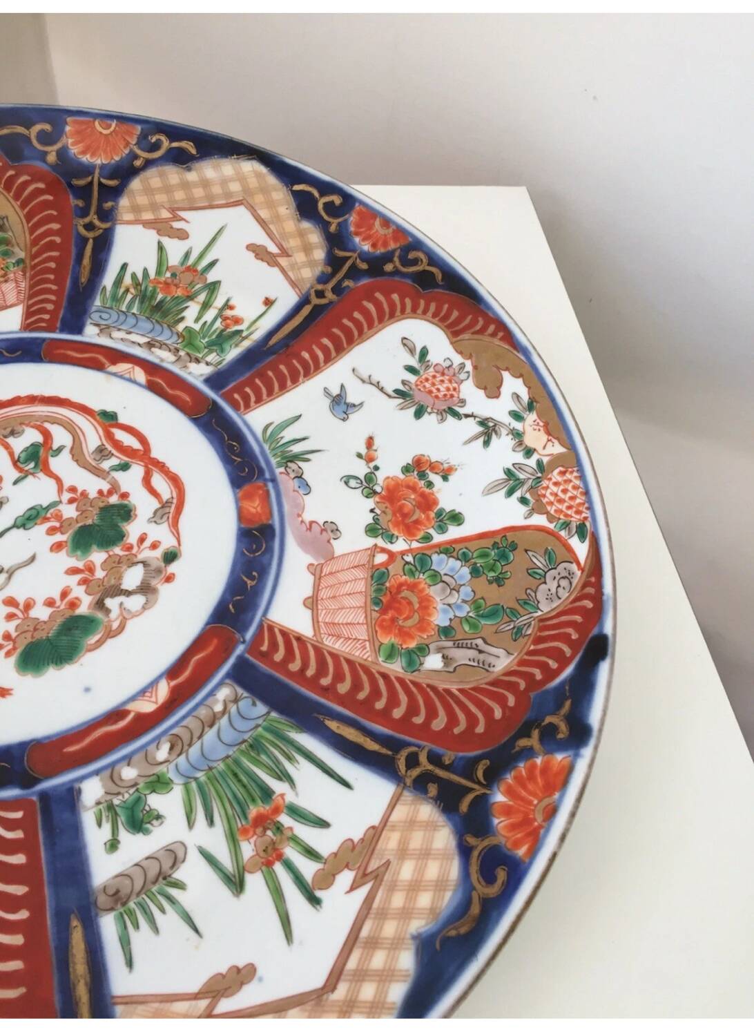 Ancient Japanese large dish Imari