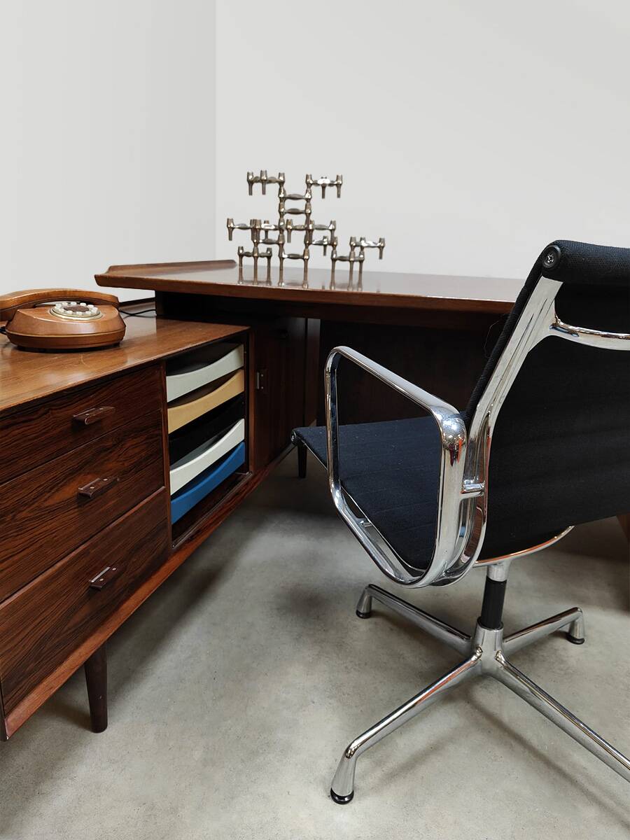 Rare vintage design executive desk Arne Vodder for Sibast model 209