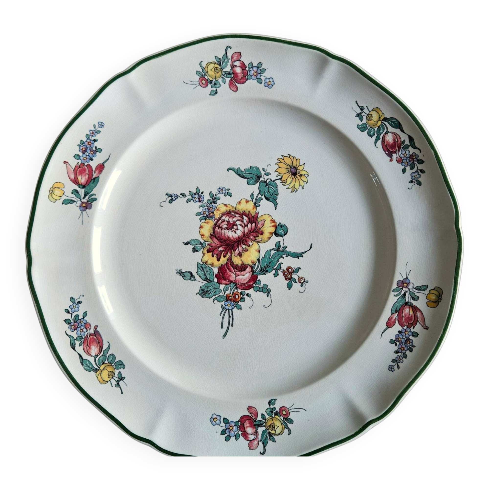 Antique earthenware serving dish from Villeroy & Boch