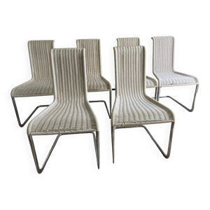Six chaises cantilever B20 (Kragstuhl)