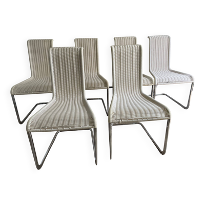 Six chaises cantilever B20 (Kragstuhl) par Alex Bruchhäuser pour Tecta