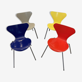 Set of 4 Chairs Arne Jacobsen for Fritz Hansen