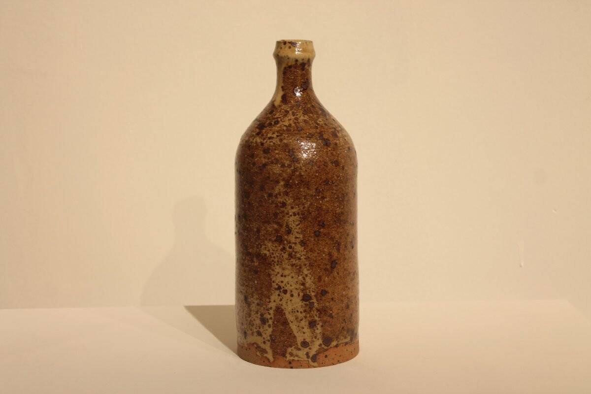 Pyrite stone bottle vase by Gustave Tiffoche