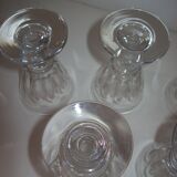 Suite de six anciens verres en cristal de Baccarat