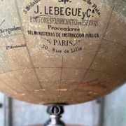 Ancien Globe Terrestre J. Lebègue & Cie, Paris — Environ 1885 / 1890 (Édition