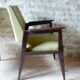 Pair of mahogany bridge armchairs