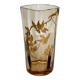 Vase en cristal à décor doré de branches et d'oiseaux, fin XIXe siècle