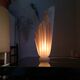 Pink Athena lamp by Georgia Jacob, resin and marble H54