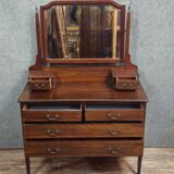 English Napoleon III psyche commode – mahogany – Elegant and functional