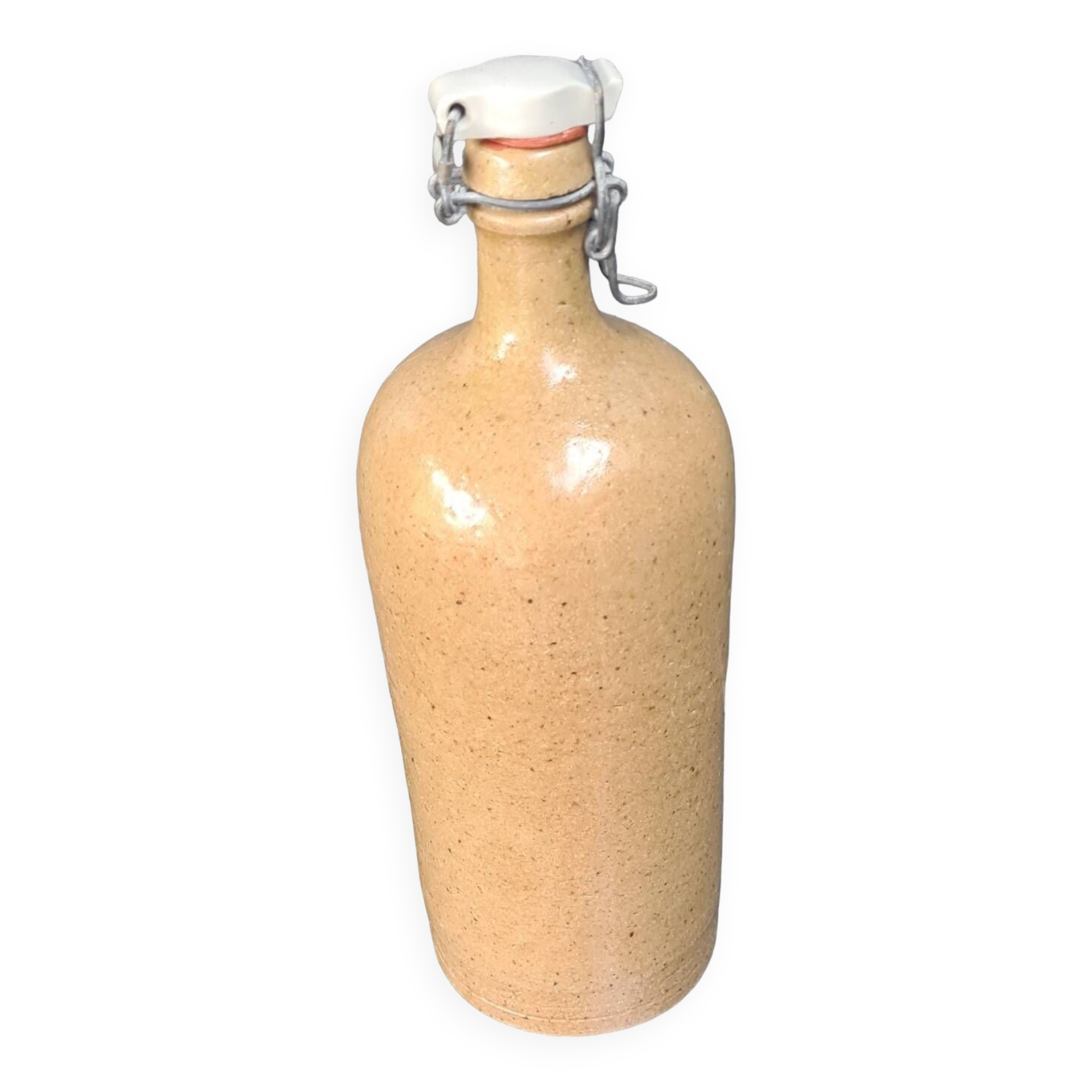 Old stoneware bottle/hot water bottle