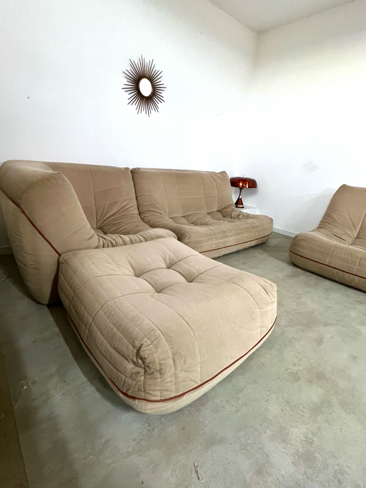 Old modular living room sofa design 60, Roche Bobois