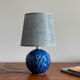 Lampe boule à décor de fleurs