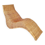 Karlskrona rattan lounge chair by Karl Malmvall for Ikea