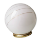Lampe globe vintage en verre 1980